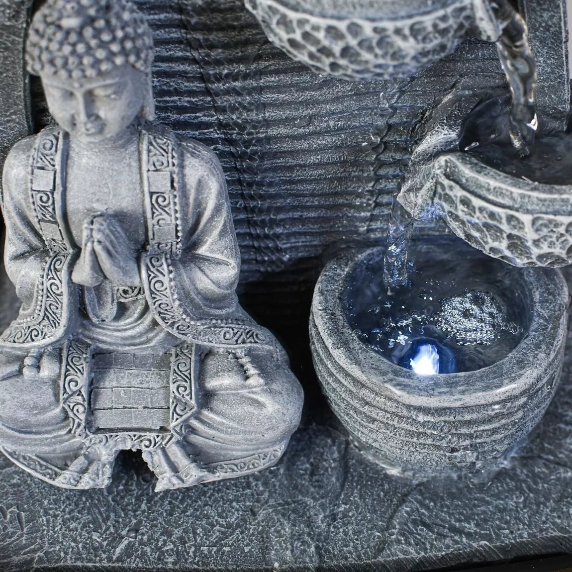 Fontaine Bouddha Sagesse (20x15x26 cm)