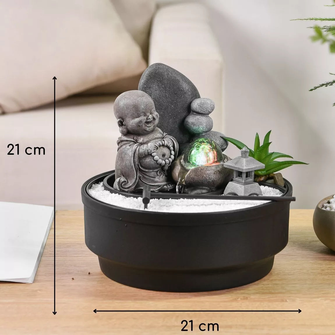 Jardin Zen & Fontaine d'intérieur – Sikhi (21 cm)