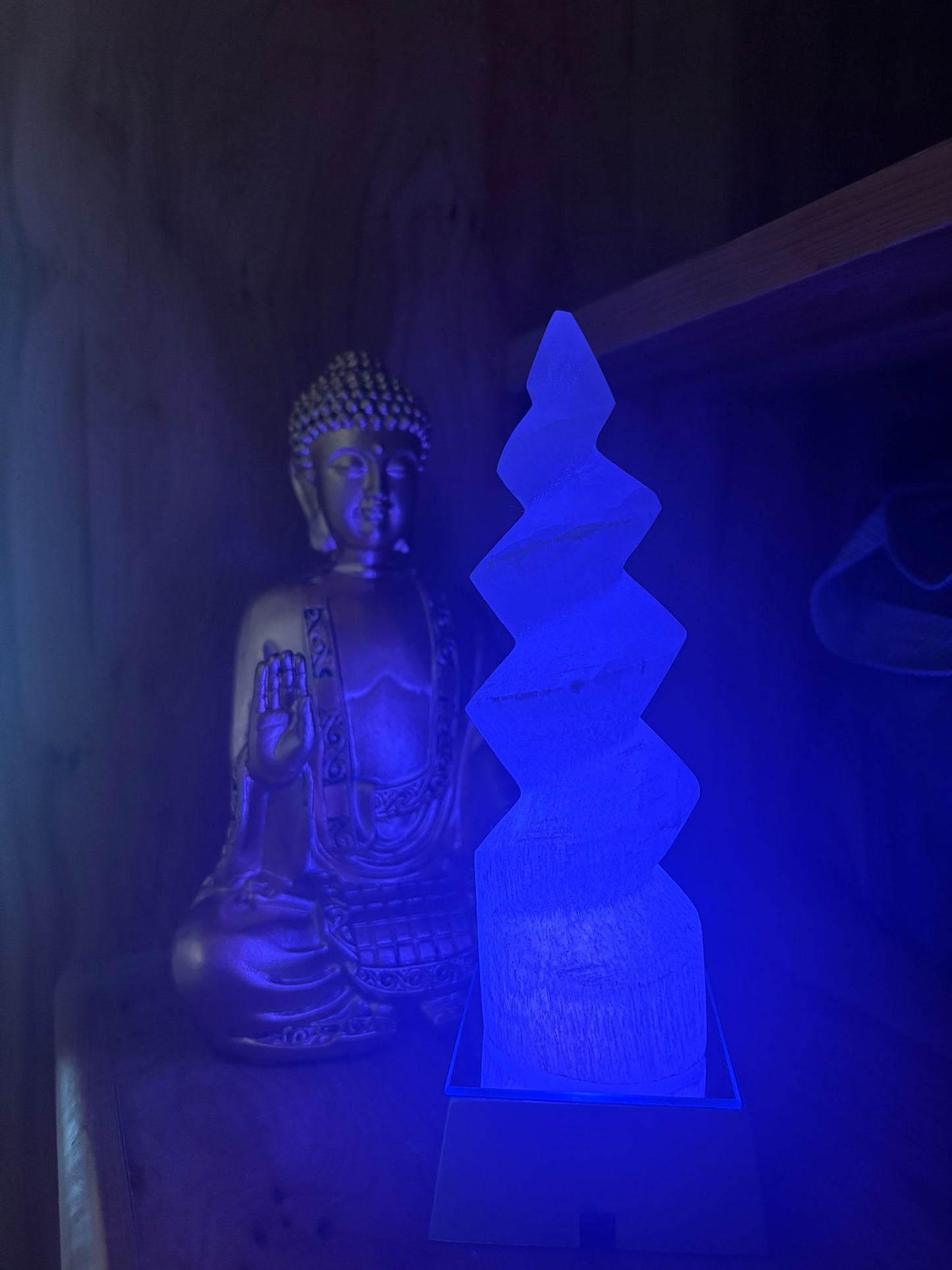 Boîte à lumière LED carré pour tour de selenite