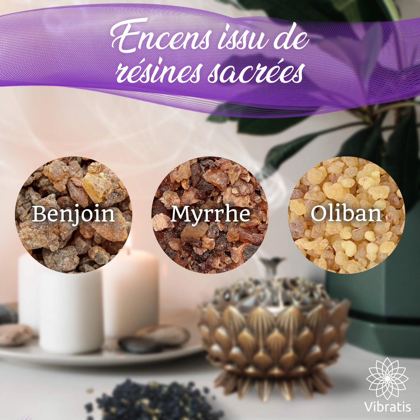 Encens pontifical naturel en grains - 100 g (en vrac ou en sachet)