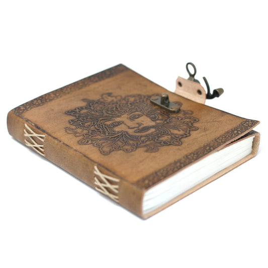 Carnets en cuir avec boucle (plusieurs modèles) - Feuilles blanches - 200 pages