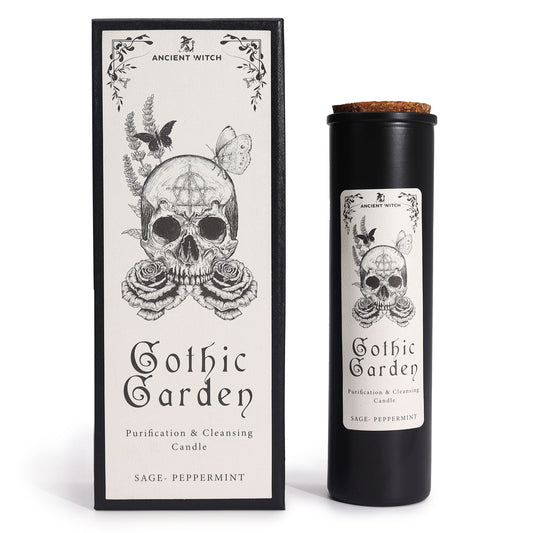 Bougie de purification de sorcière ancestrale - Jardin gothique - Purification et nettoyage
