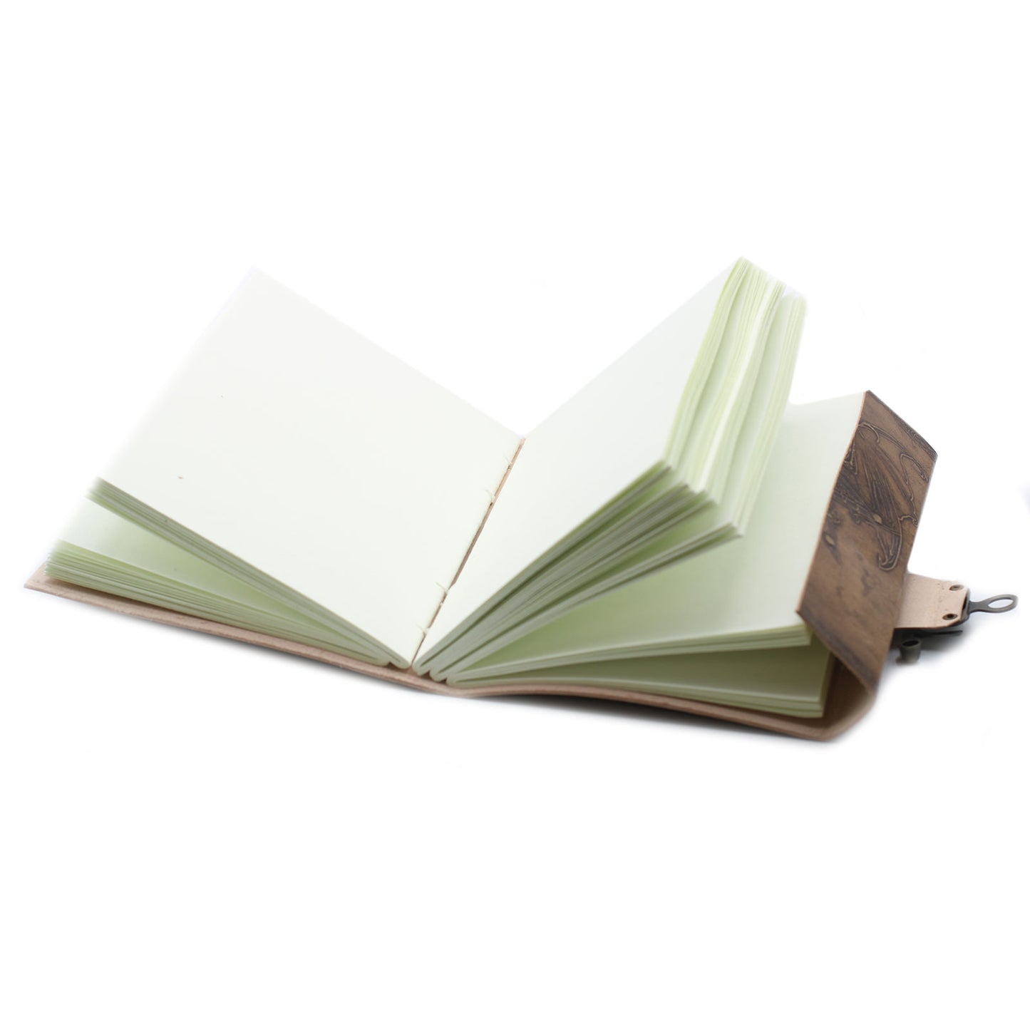 Carnets en cuir avec boucle (plusieurs modèles) - Feuilles blanches - 200 pages