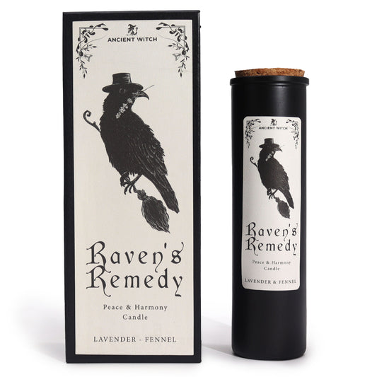 Bougie de purification de sorcière ancestrale - Élixir des corbeaux - Paix & harmonie