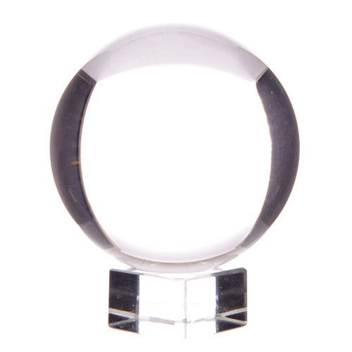 Boule de cristal sur socle - 130 mm