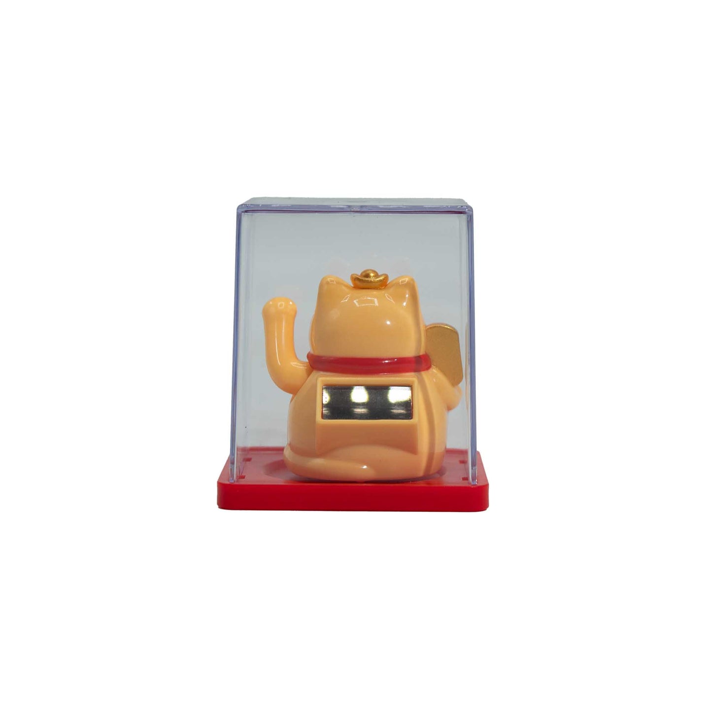 Mini Maneki neko solaire en boîte (plusieurs variantes)