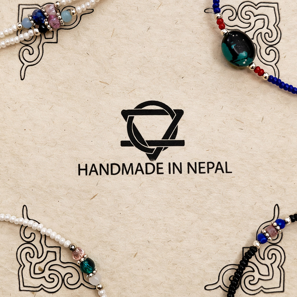 Parure collier & bracelet du Népal - Plusieurs variantes
