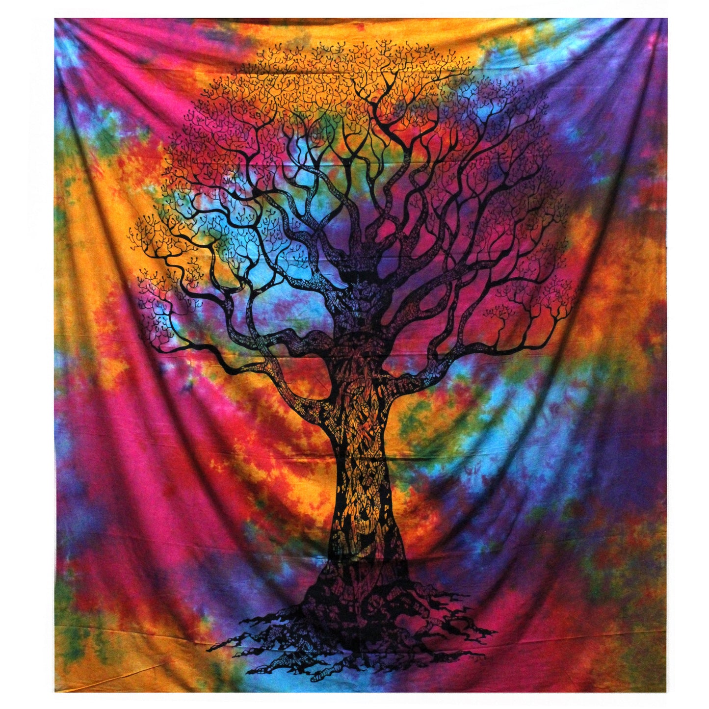 Couvre-lit ou Tenture murale en coton - Arbre d'Hiver (2 tailles)