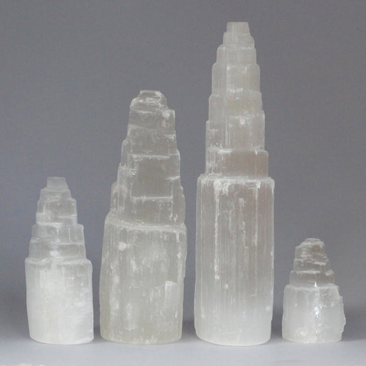 Tour naturelle en sélénite - 4 tailles