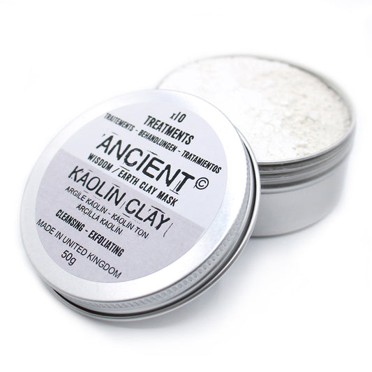 Masque pour visage en argile - KAOLIN - Peaux normales à grasses