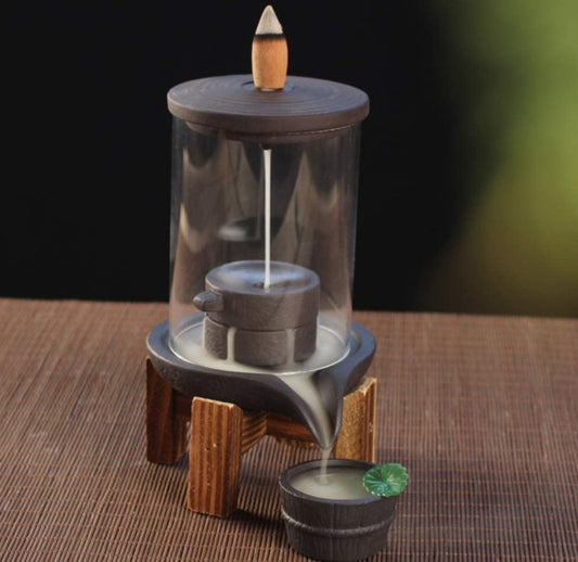 Fontaine à encens – Cascade de la maison de thé - 10 x 22,3 x 8,3 cm