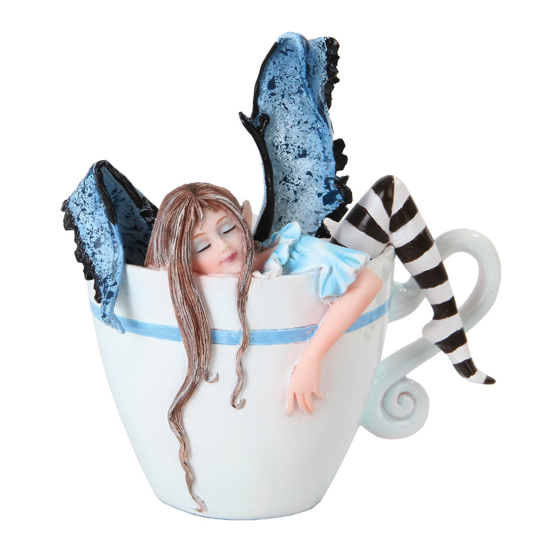 Fée "J'ai besoin de café" par Amy Brown (8,3 x 11,4 x 12,1 cm)