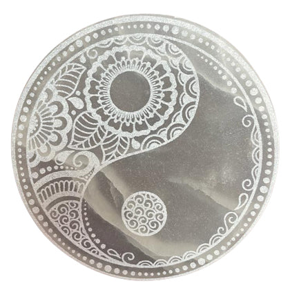 Grand disque de recharge en sélénite – 18 cm