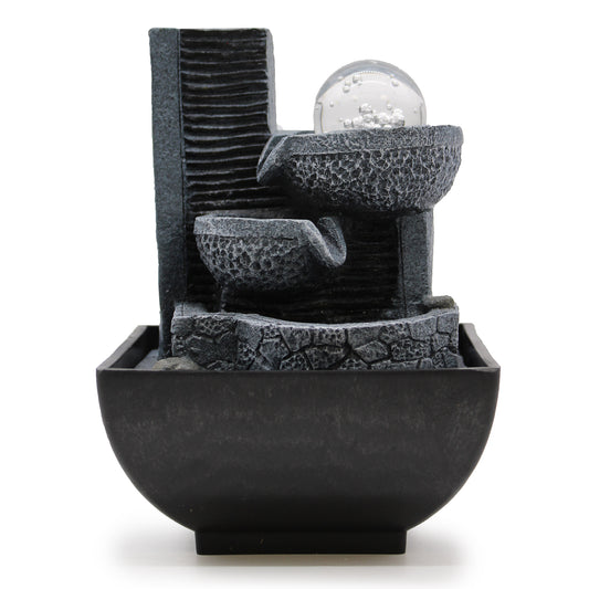 Fontaine de table Feng shui - Pots verseurs relaxants - 18 cm