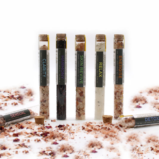 Coffret de 7 sels de bain en flacons