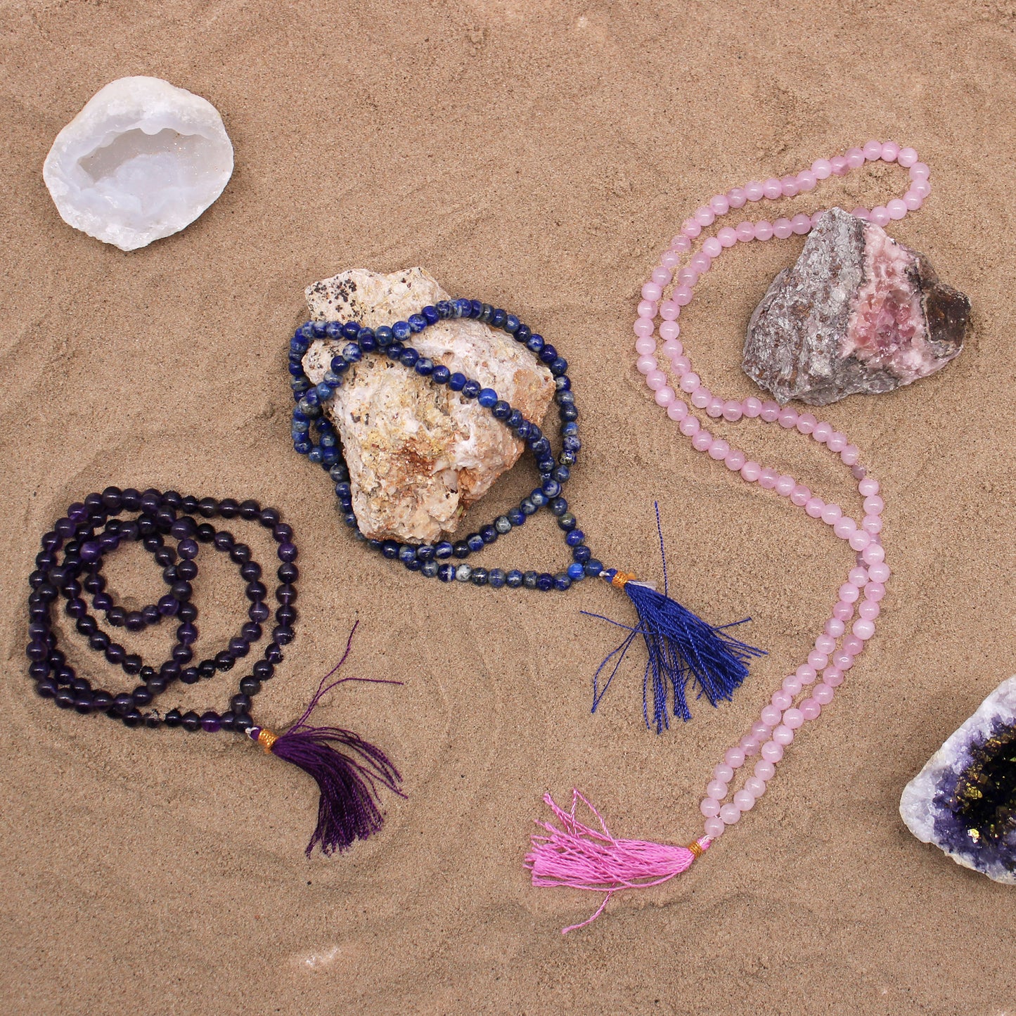 Mala 108 perles - Quartz rose
