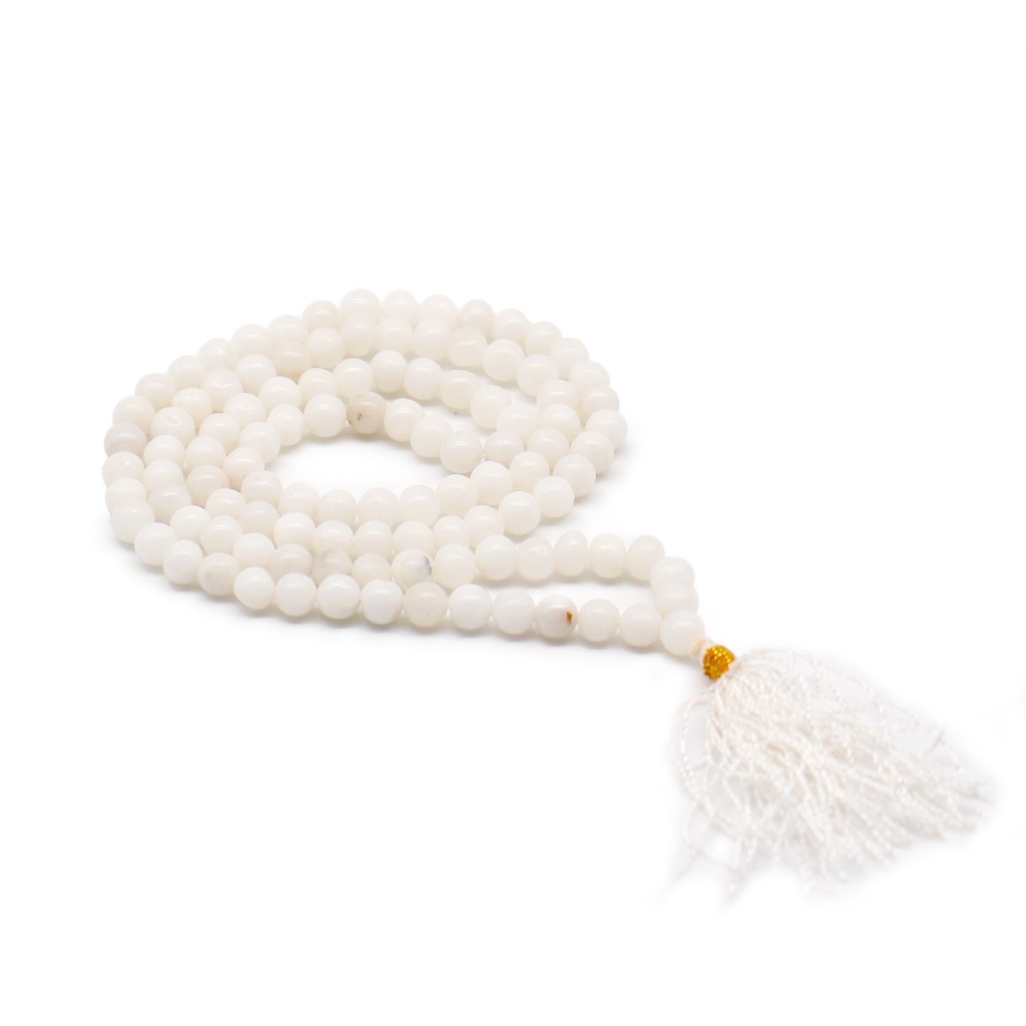 Mala 108 perles - Quartz blanc