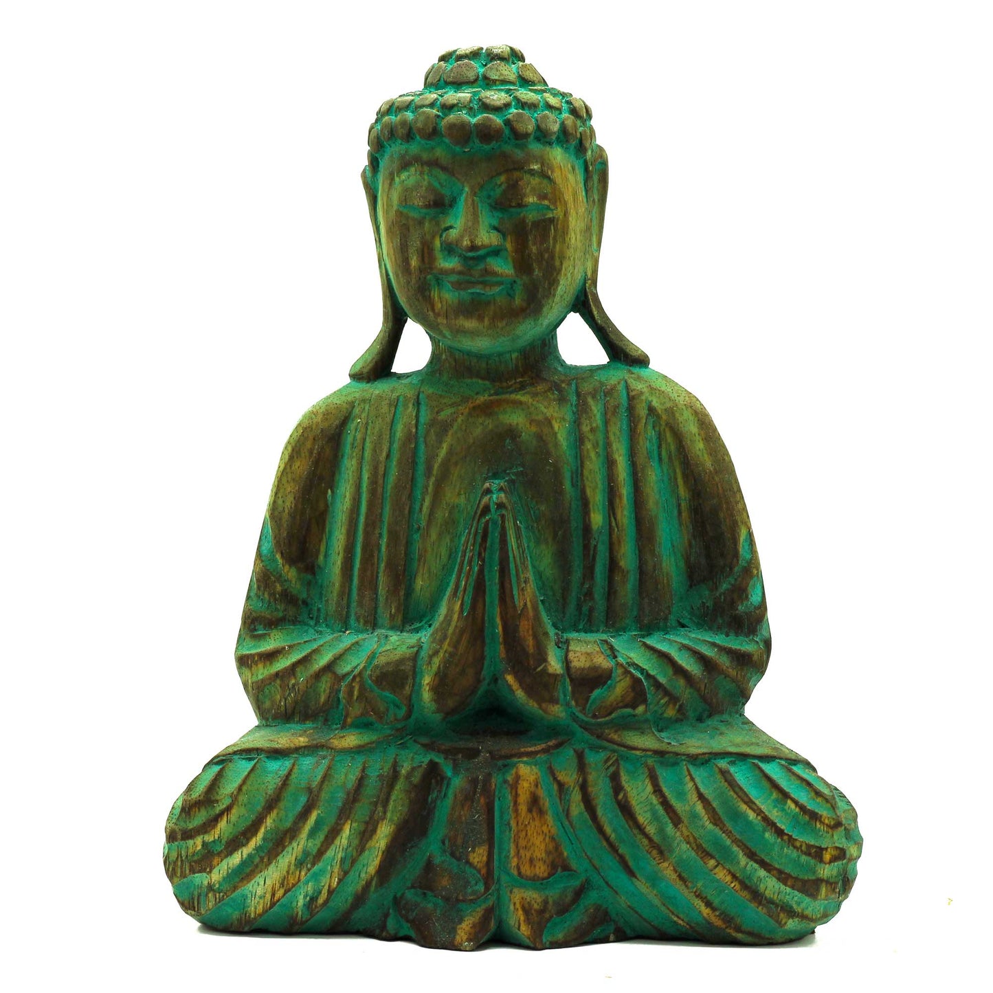 Ensemble Bouddha Feng Shui - Mandala ou Nœud Bouddha - Vert