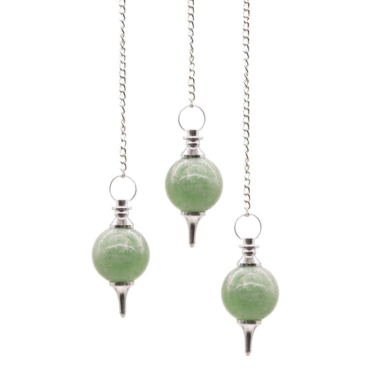 Pendule Sphère - Pierres semi-précieuses (plusieurs variantes)