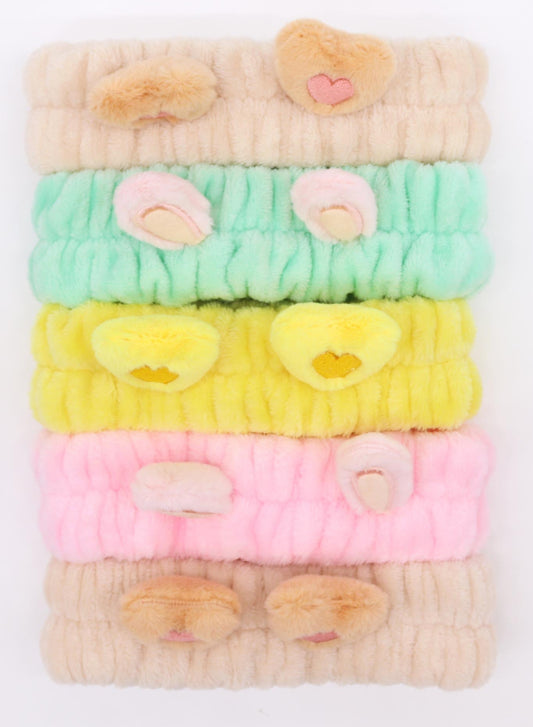 Bandeaux de maquillage – Cœurs et oreilles