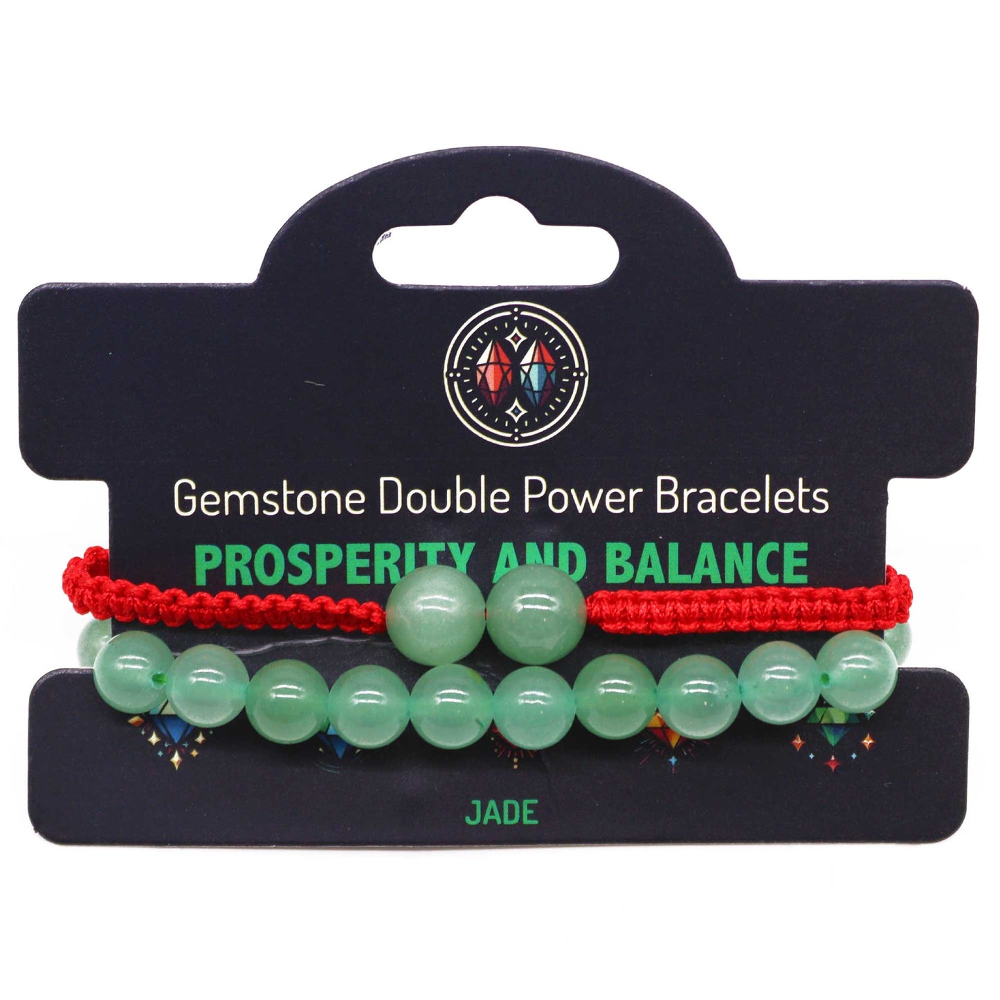 Bracelets double puissance avec pierres précieuses - Jade
