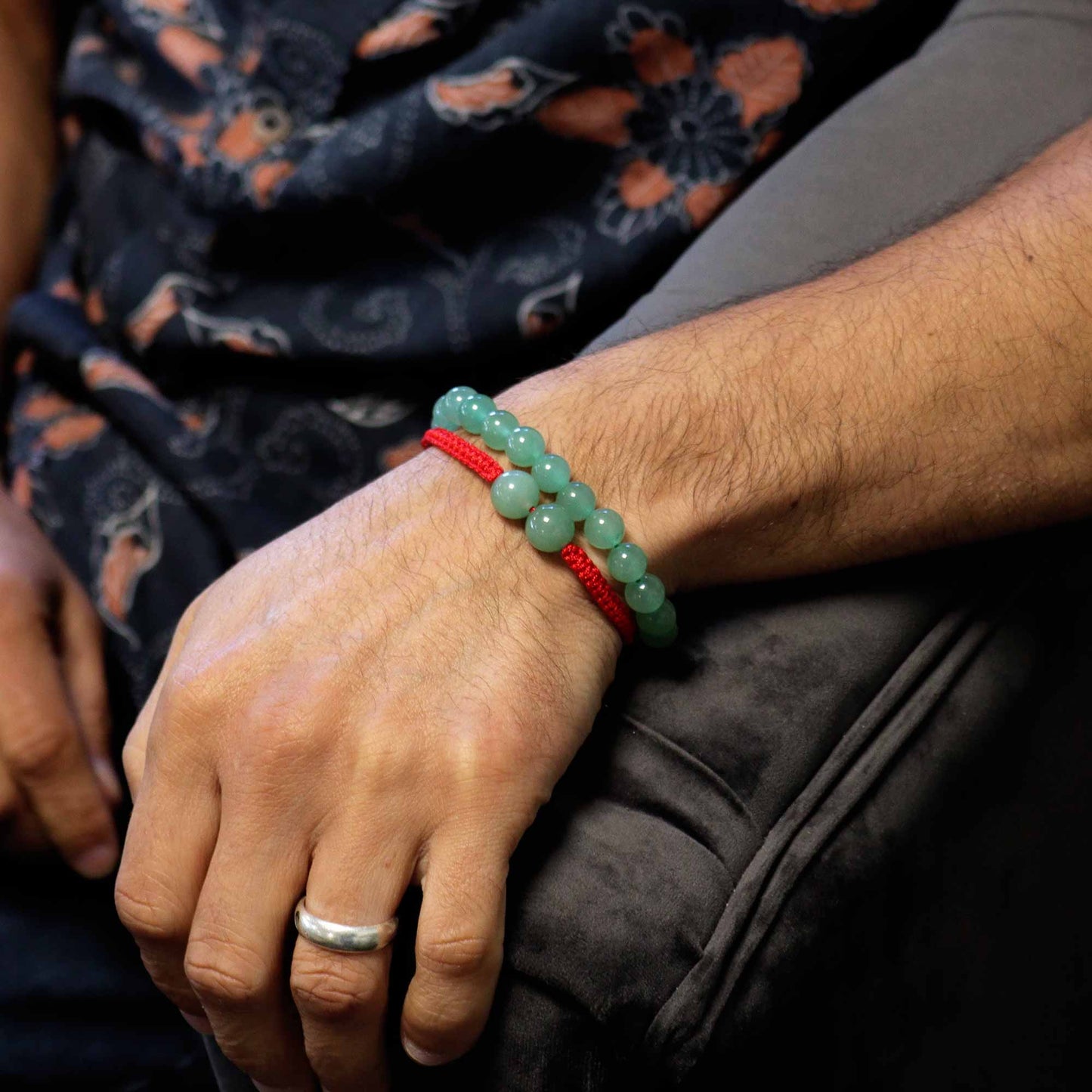 Bracelets double puissance avec pierres précieuses - Jade