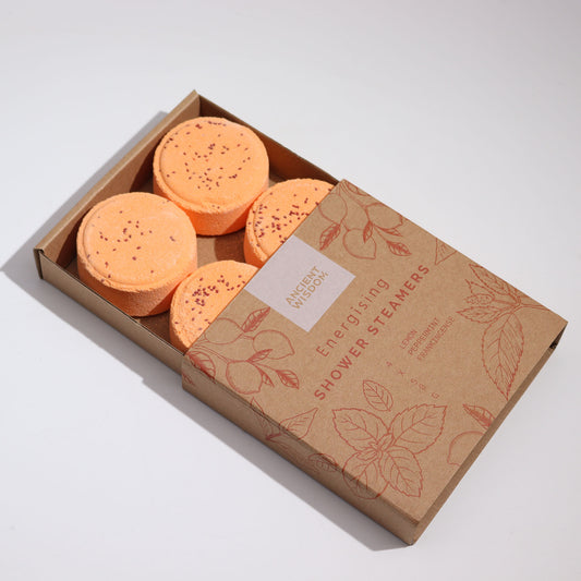 Coffret de galets de douche vapeur zen - Énergisant (orange)