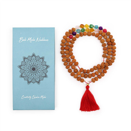 Collier Bali Mala - Chakra de la Créativité