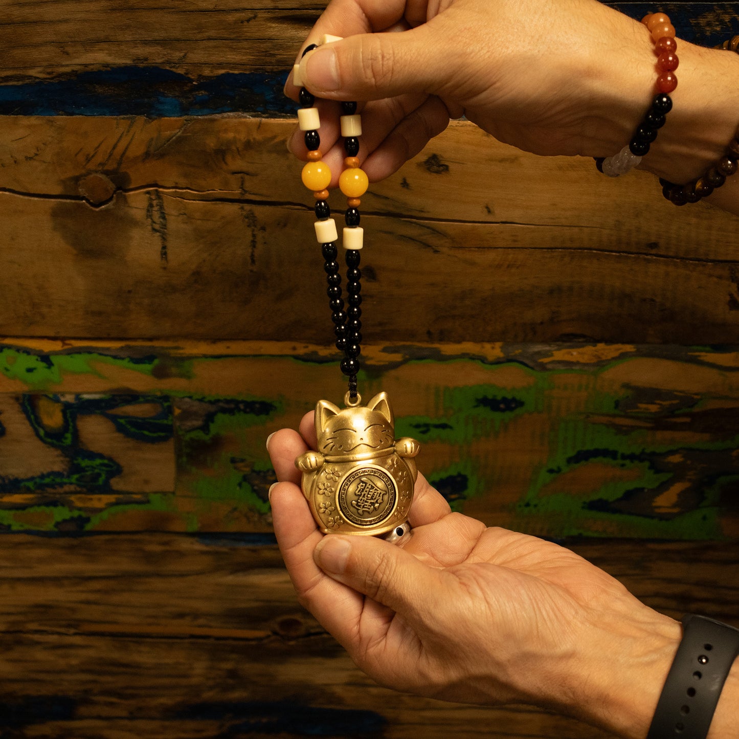 Suspension Feng shui – Chat porte-bonheur