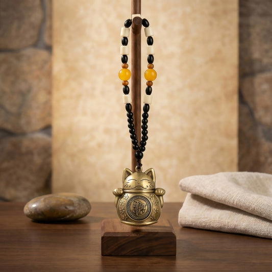 Suspension Feng shui – Chat porte-bonheur