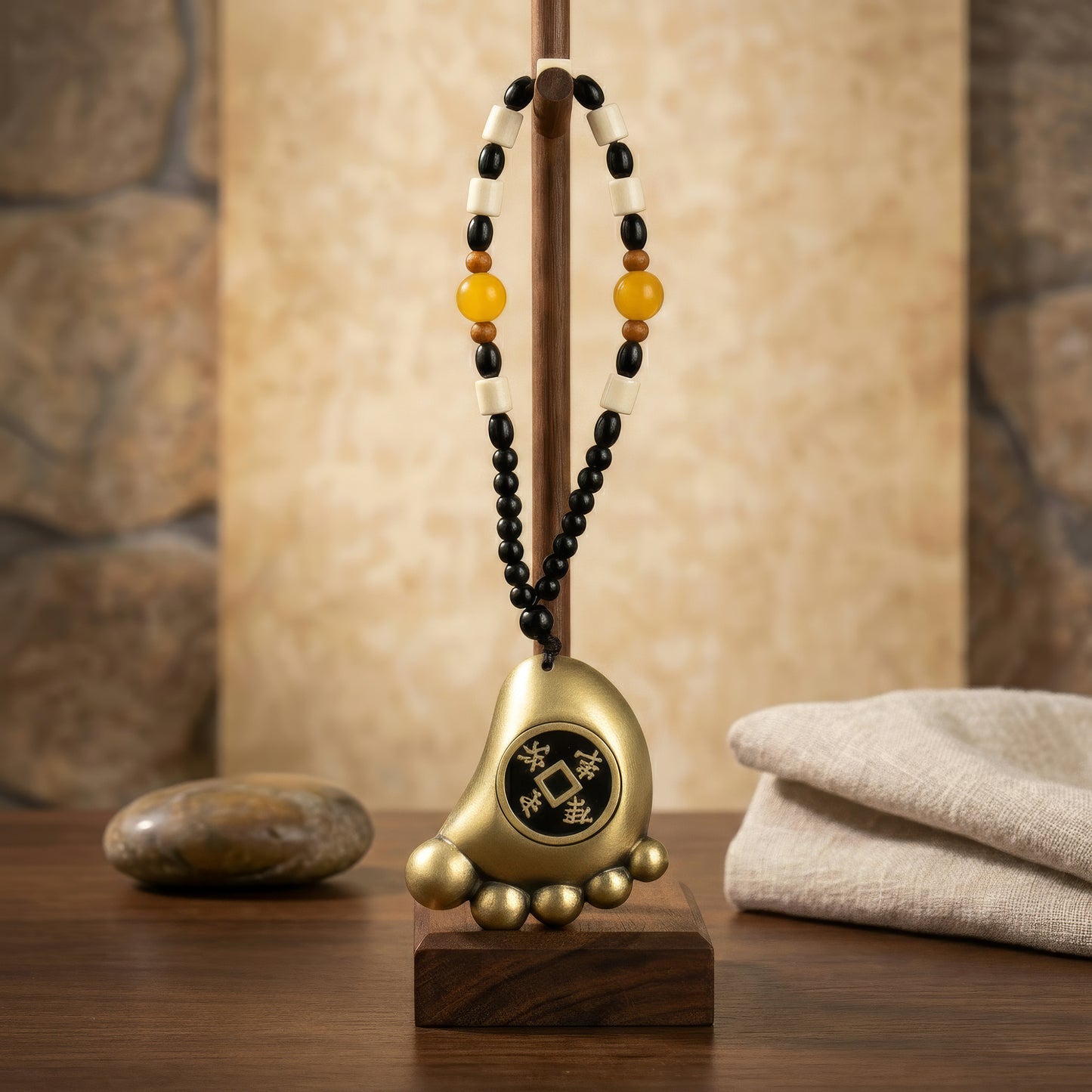 Suspension Feng shui – Amulette Pas vers la Richesse