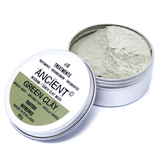 Masque pour visage en argile - ARGILE VERT - Peaux sèches et grasses