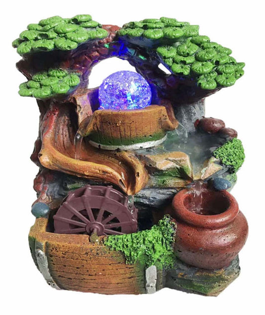 Fontaine zen lumineuse "La Clairière enchantée" (sur commande - 8 jours de délai)