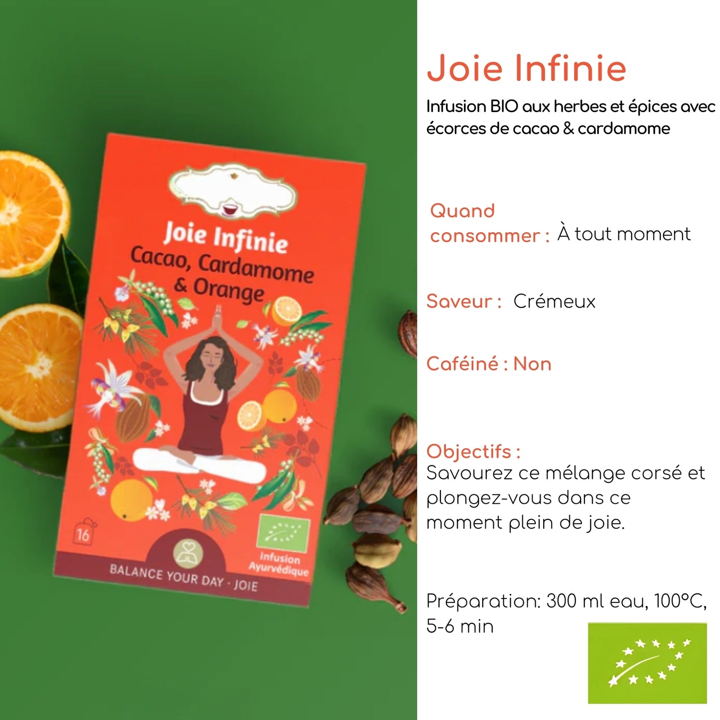 Tisane bio "JOIE INFINIE" - Naturelle & réconfortante