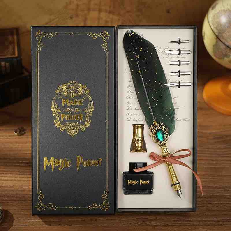 Coffret Stylo plume calligraphie vintage - Magic Power