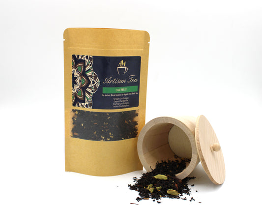 Thé du monde entier - Thé noir chaï biologique (saveurs orientales & épices asiatiques) - 50 g