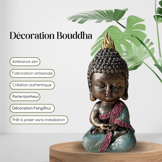 Statuette Bébé Bodhi vert (6,2x6,2x14 cm)