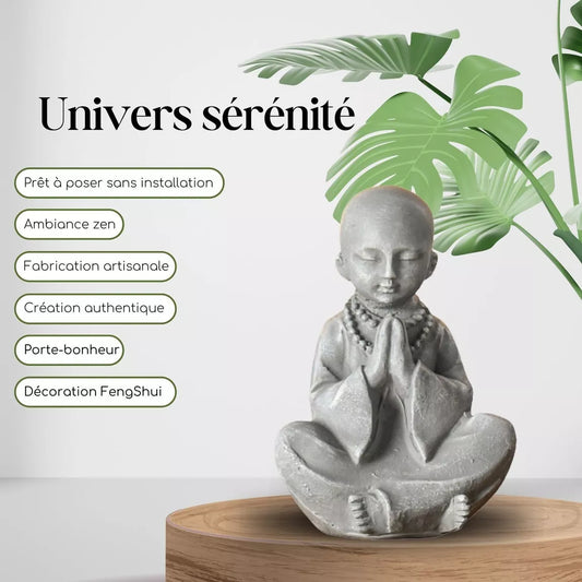 Statuette Bonze grise (8x6x12 cm)