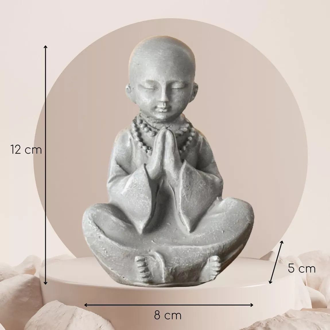 Statuette Bonze grise (8x6x12 cm)