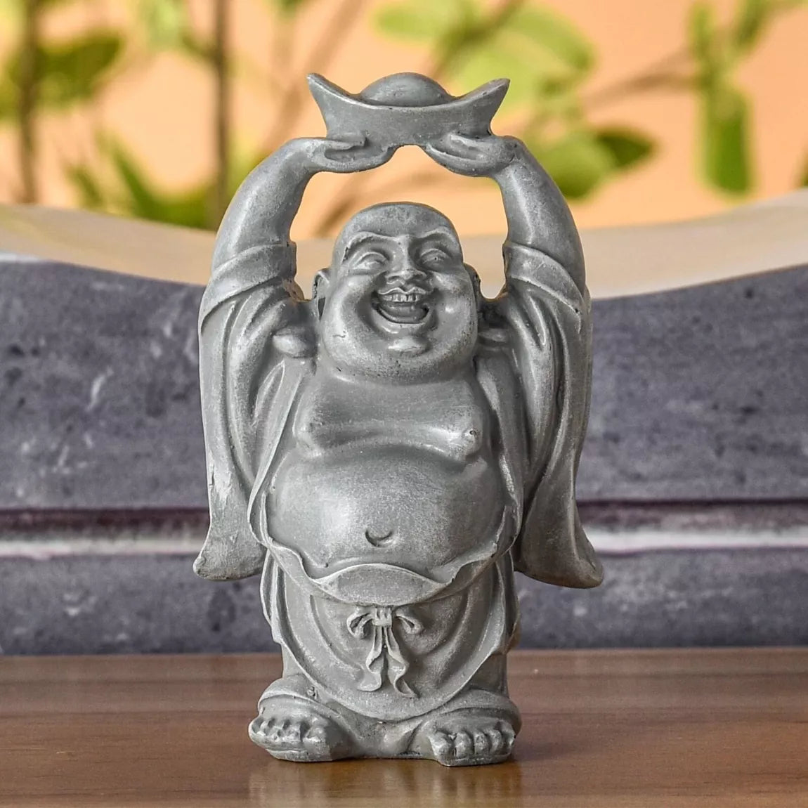 Statuette Bouddha Rieur Porte-bonheur (8x6x12 cm)