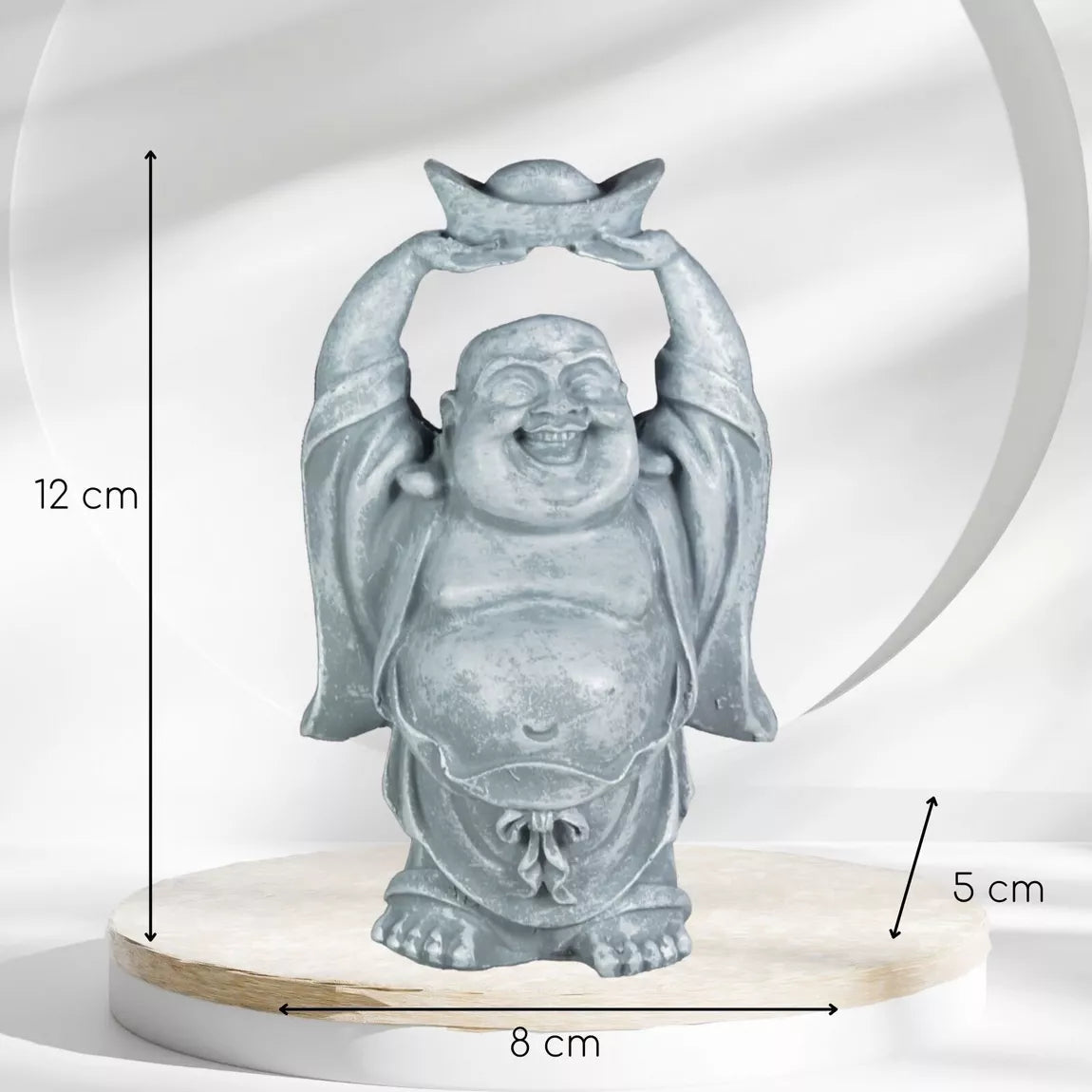 Statuette Bouddha Rieur Porte-bonheur (8x6x12 cm)