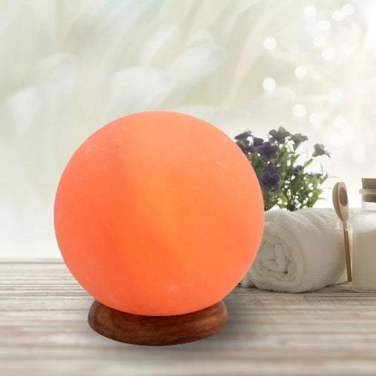 Lampe de sel de l'Himalaya Sphère Moon