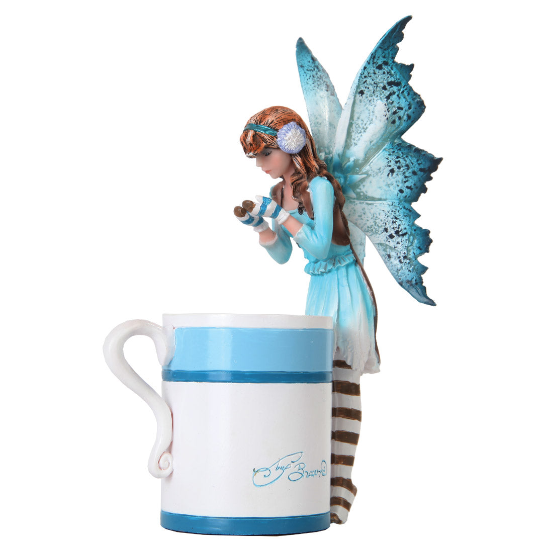 La Fée du chocolat chaud par Amy Brown (10,8 x 7 x 15,9 cm)