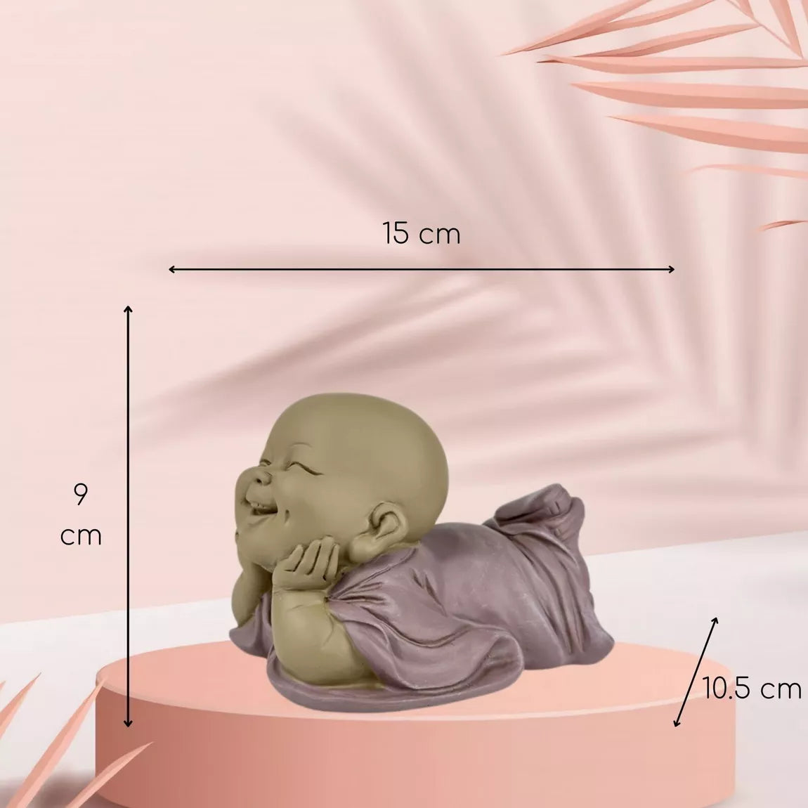Statuette Bébé Bonze Rêveur (15x10,5x9 cm)