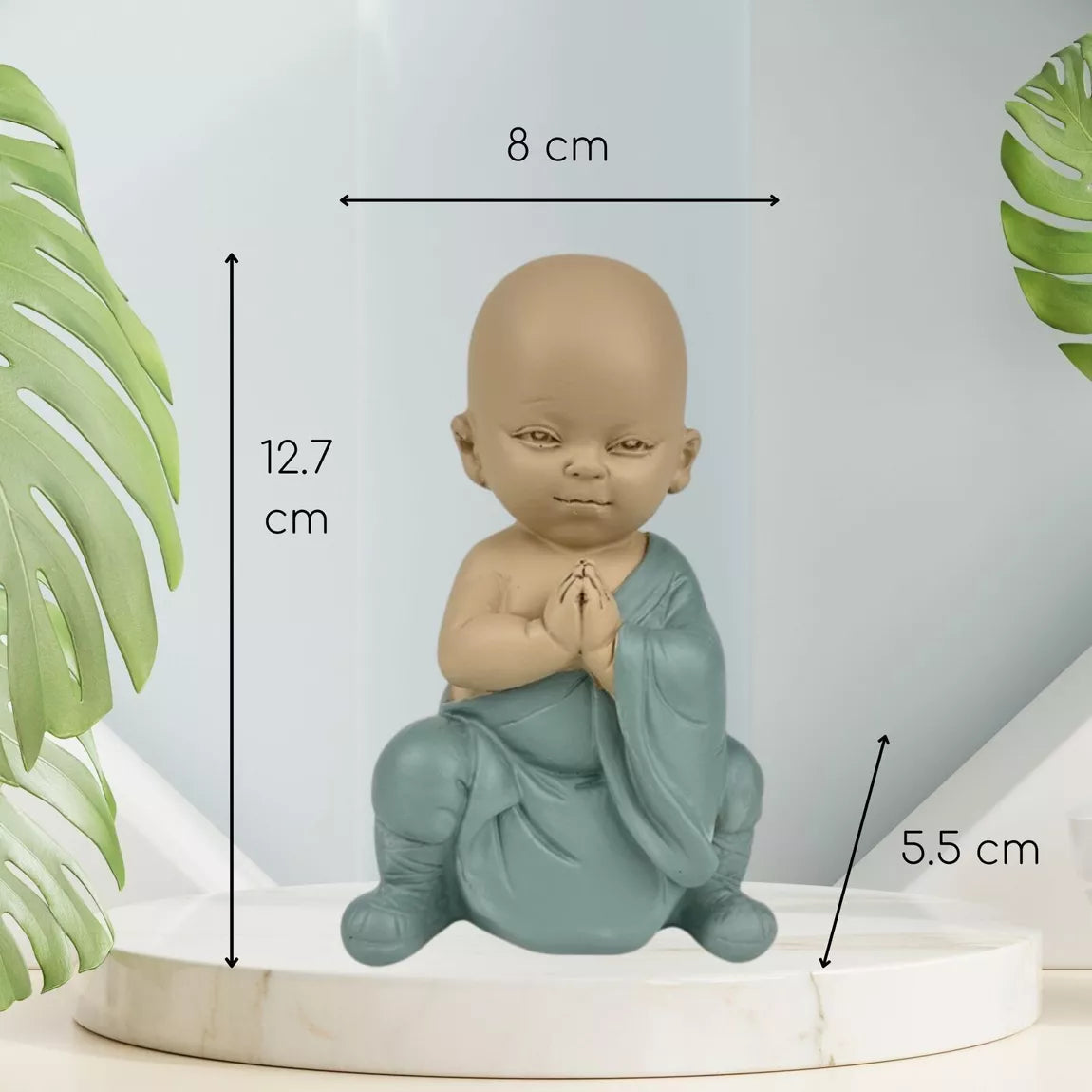 Statuette Bonze Gongfu 1 (8x5,5x12,7 cm)