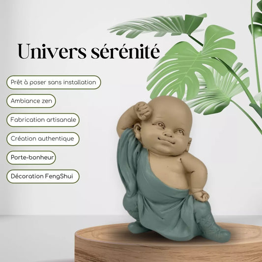 Statuette Bonze Gongfu 2 (8x5,5x12,7 cm)