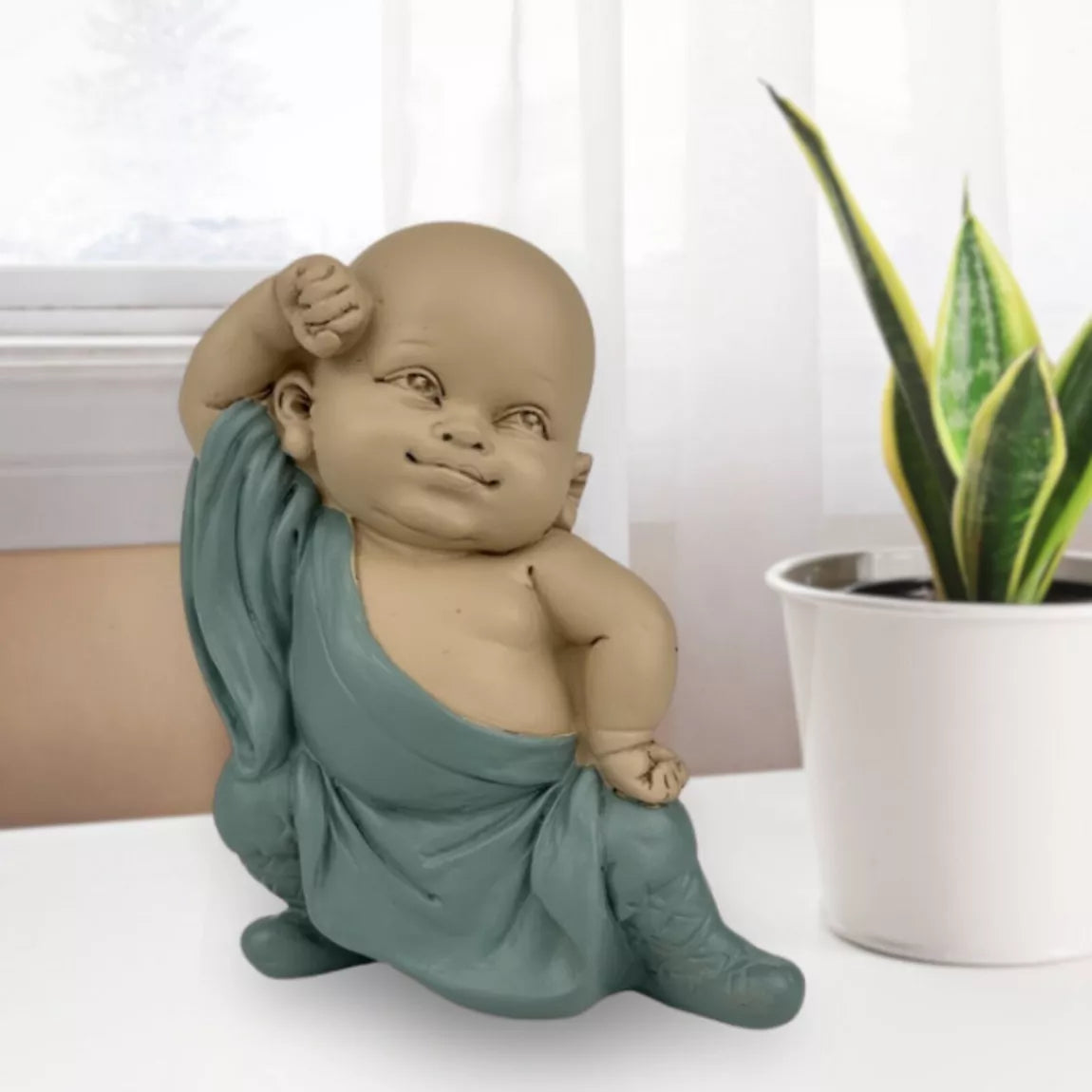 Statuette Bonze Gongfu 2 (8x5,5x12,7 cm)