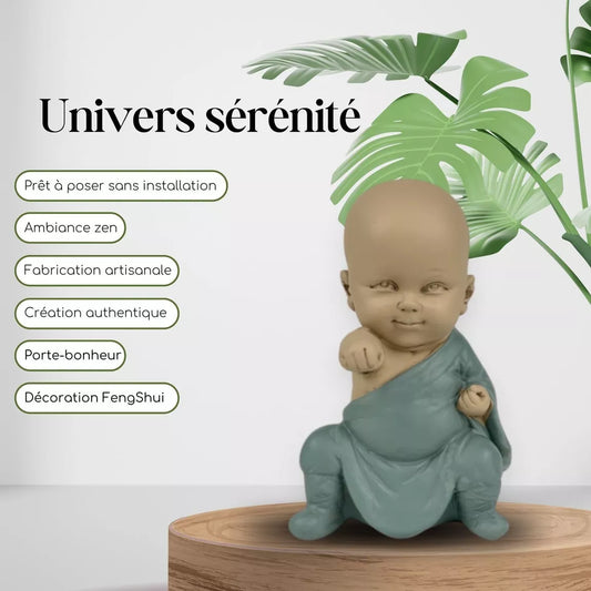 Statuette Bonze Gongfu 3 (8x5,5x12,7 cm)