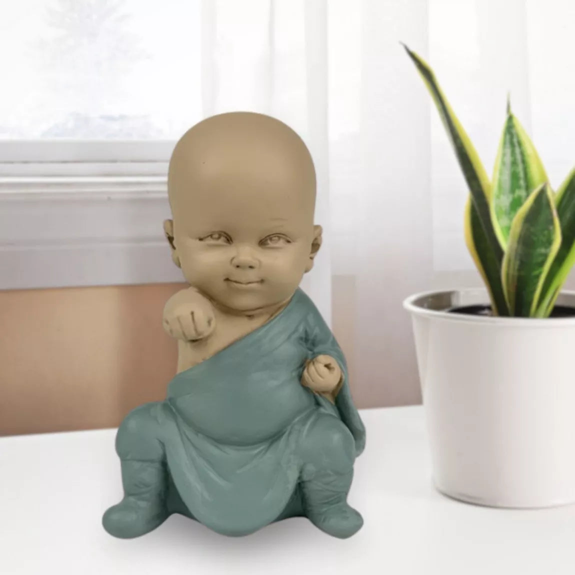 Statuette Bonze Gongfu 3 (8x5,5x12,7 cm)