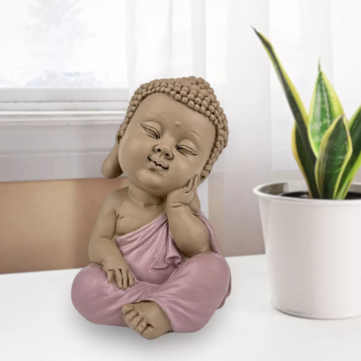 Statuette Bouddha en réflexion (8x8x12,5 cm)